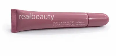 Real beauty peptide lip gloss toast